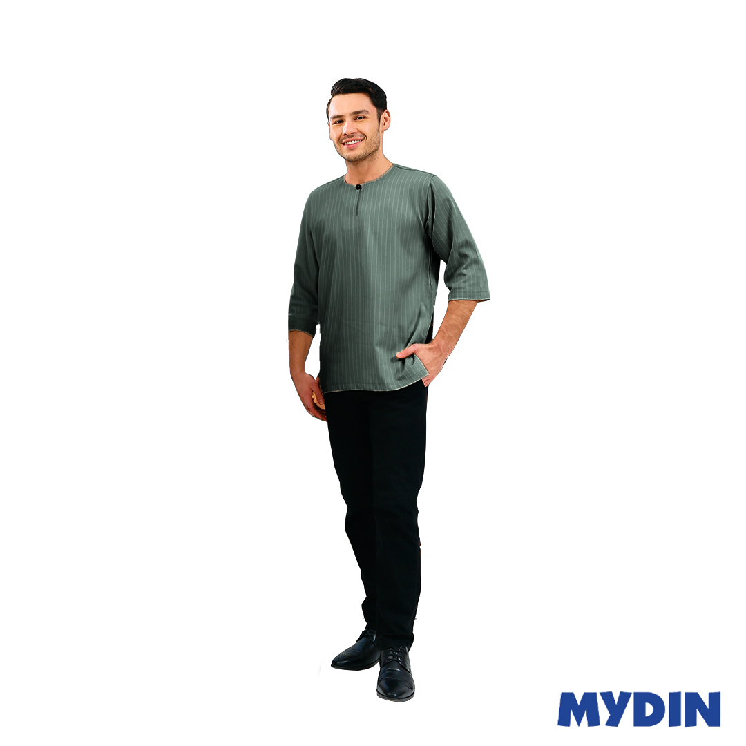 Mikhail Kurta Plus 3/4 3xl-6xl 24-19p-Teal-3xl