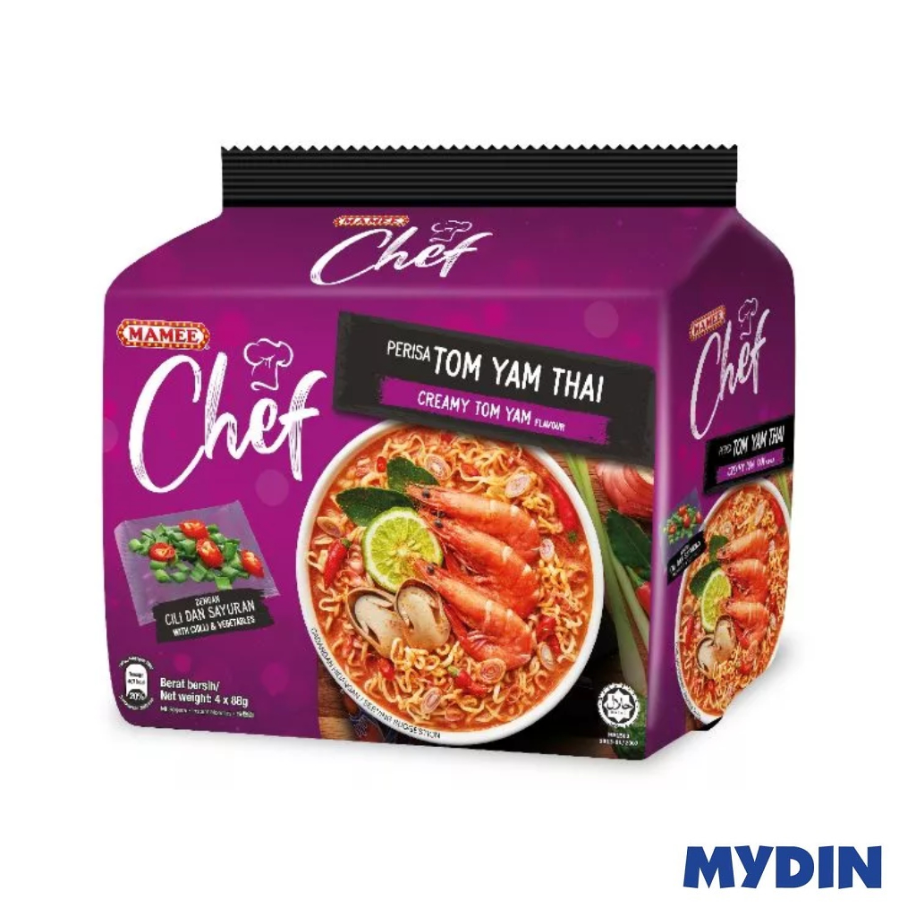 Mamee Chef Instant Ndls FOC 4+1 80g Tom Yam