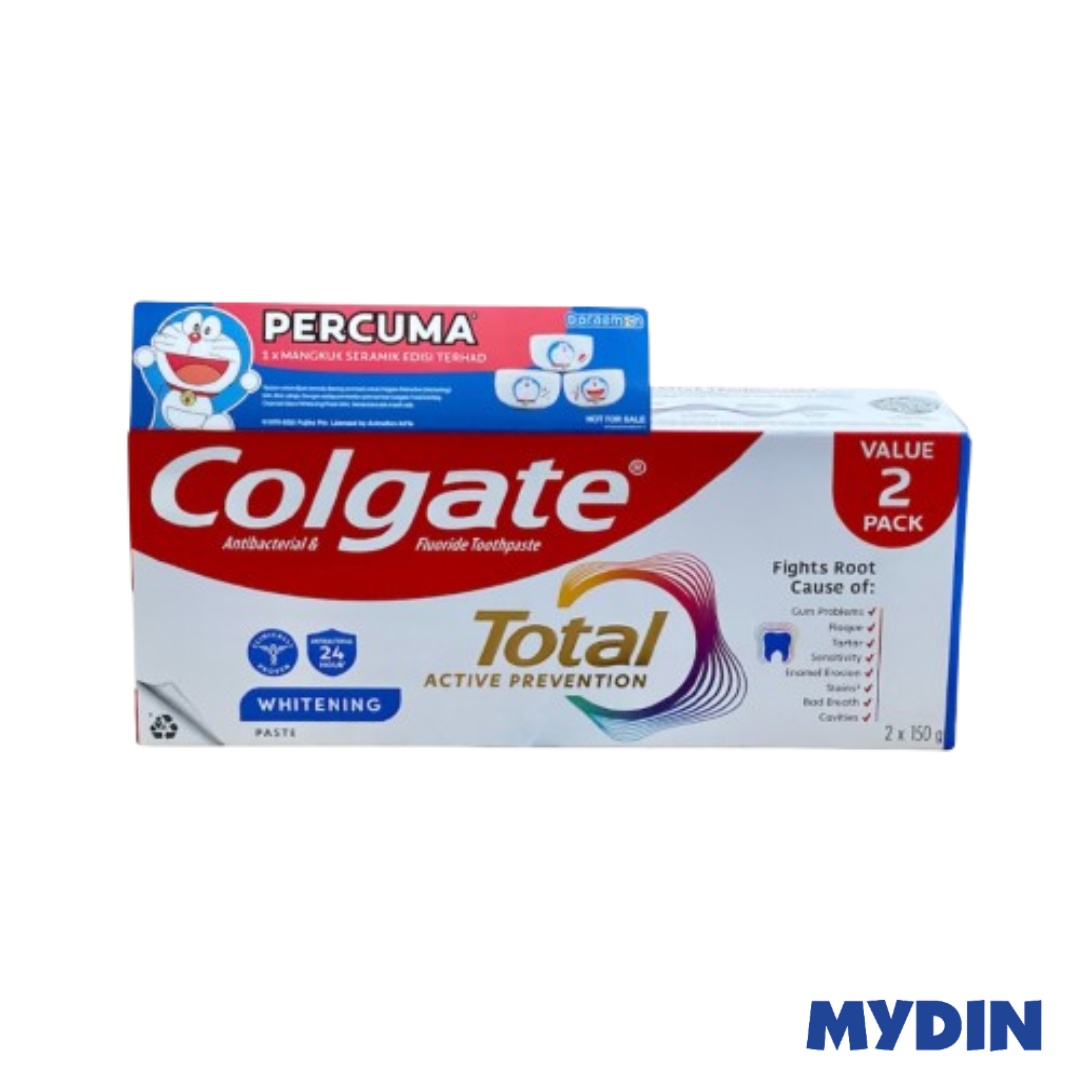 Colgate Ttl Tpaste 2x FOC, 150g, Whtnng