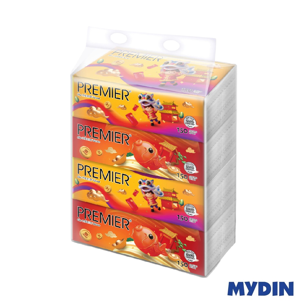 Premier Ft Soft Pack 4×150s 2ply Cny
