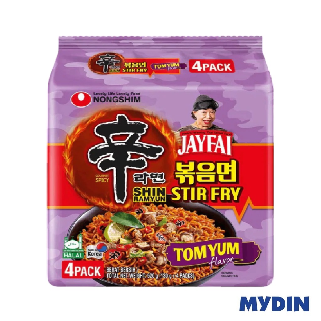 Nongshim Shin Stir Fry Tom Yum 130gx4