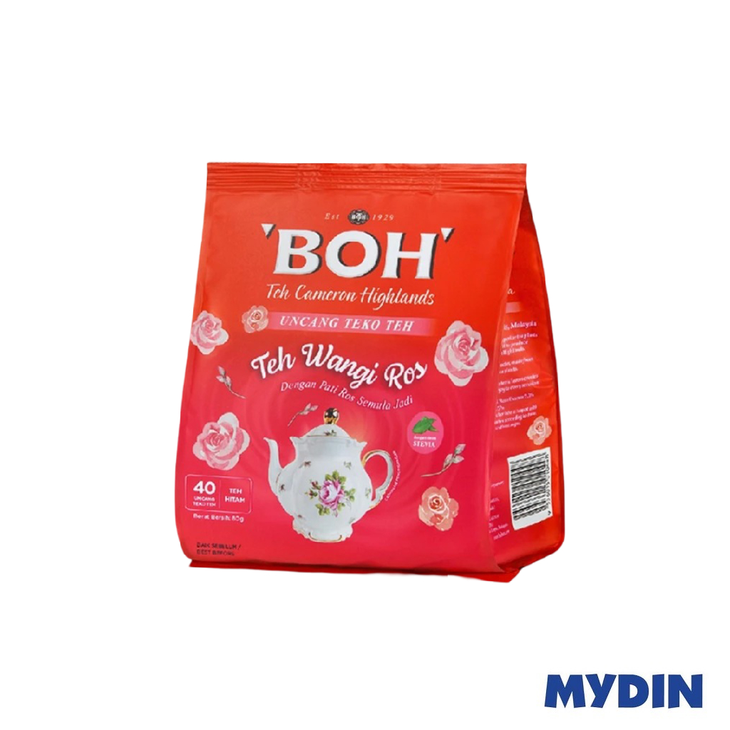 Boh Tea Wangi Ros Potbags 40×2g