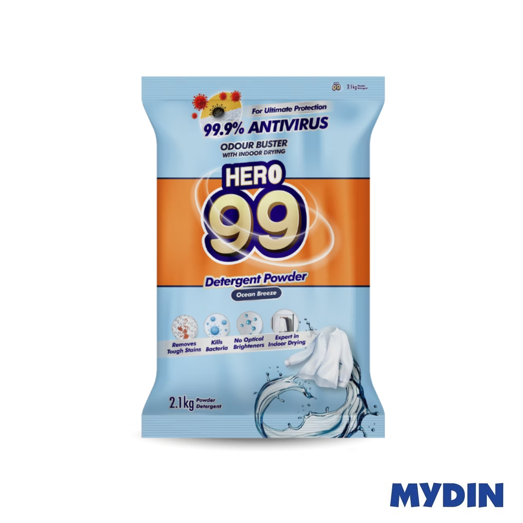 Hero99 Powder Detergent 2.1kg Assorted