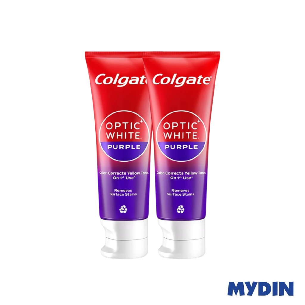 Colgate Tpaste Optic White 2×100g Purple