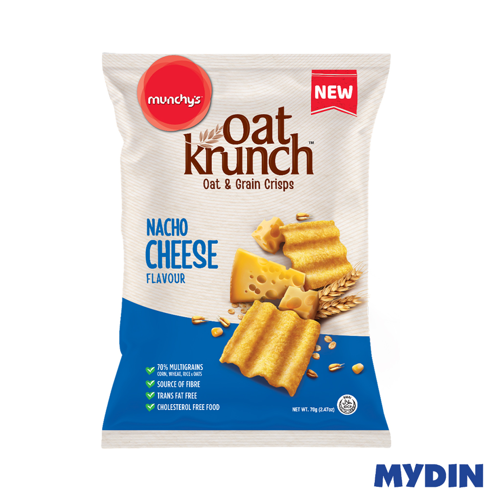 Munchys Oat Krnch G/cri, 70g, Nacho Chse