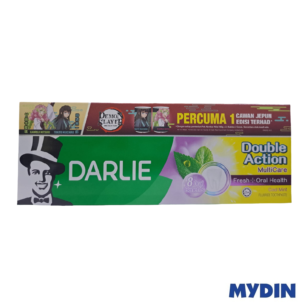 Darlie T/paste M/care 2×180g FOC Ds Cup