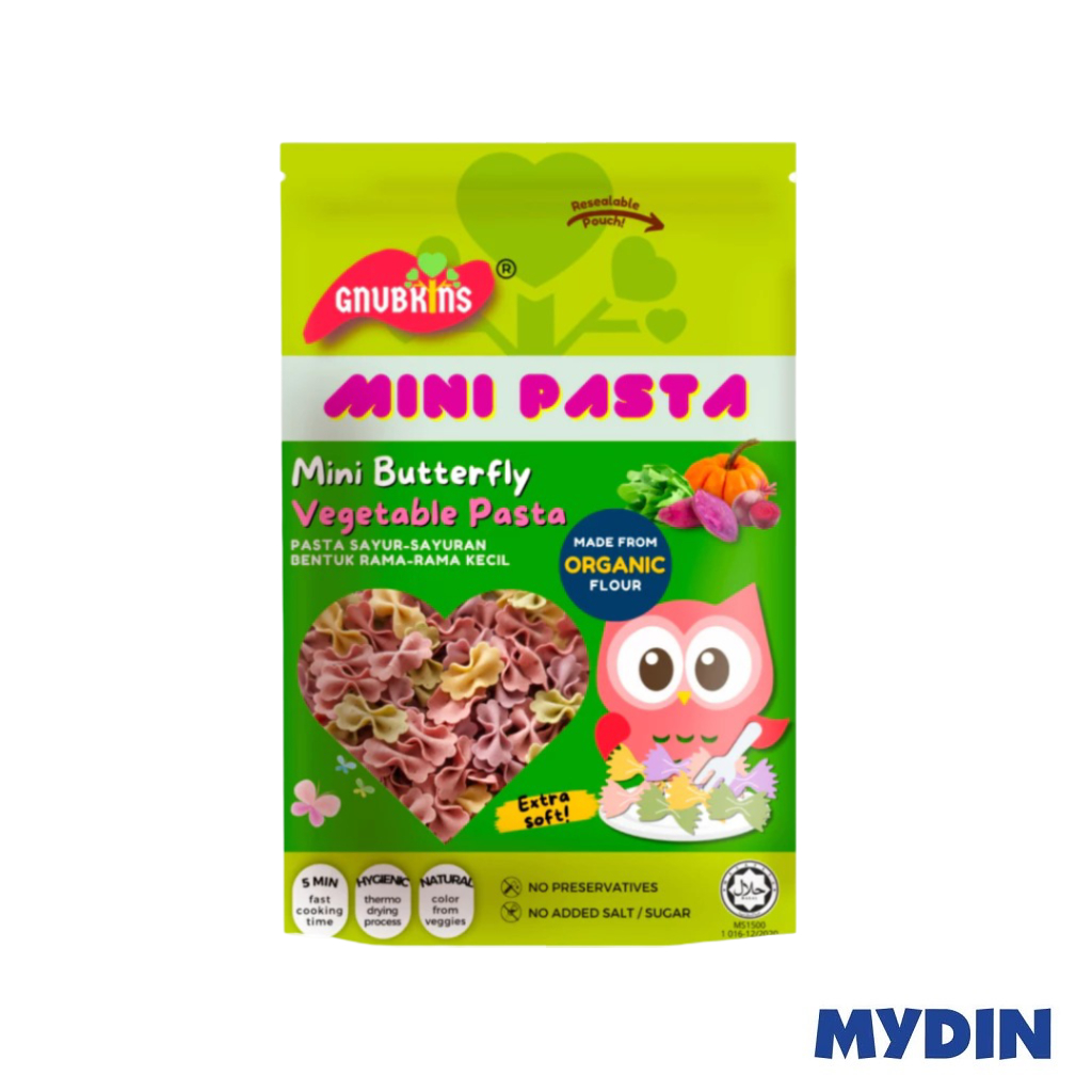Gnubkins Mini Butterfly Veg/pasta 80g