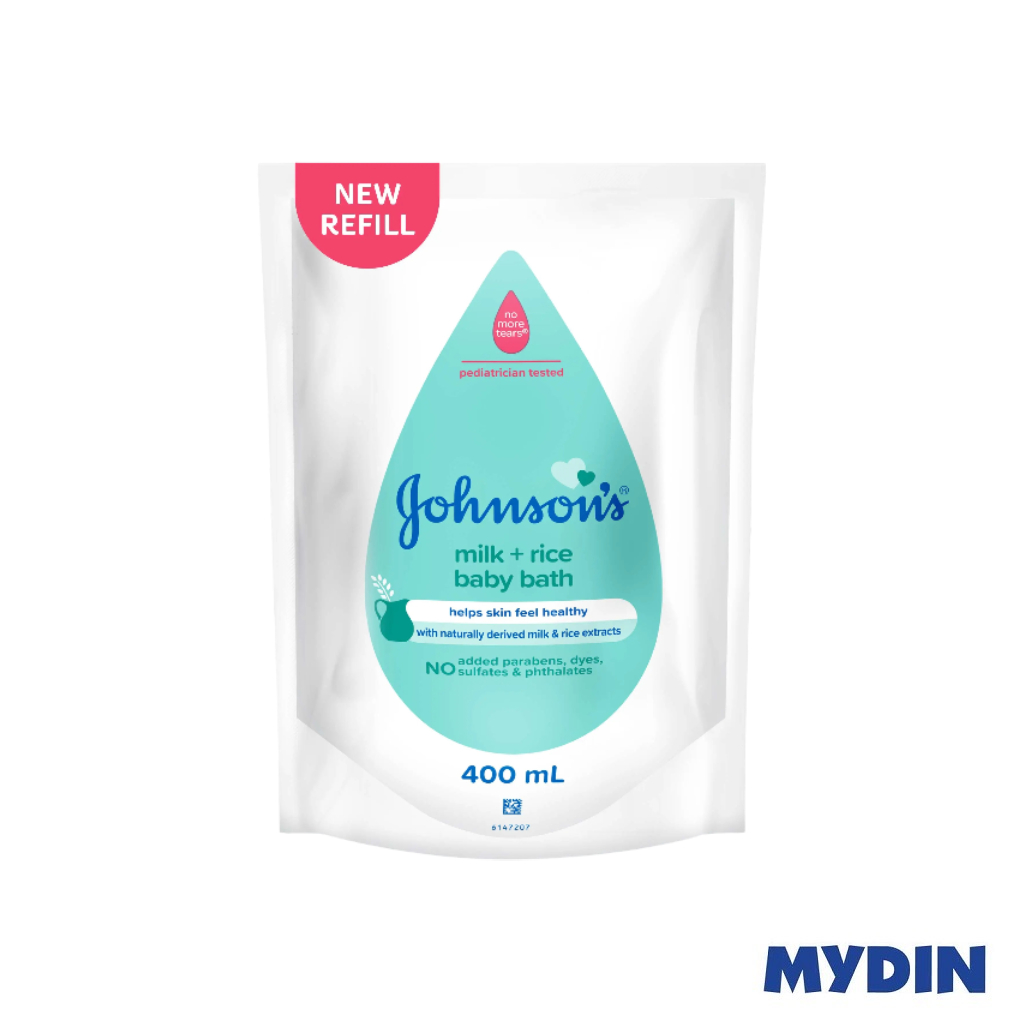 Johnsons Baby Bath Ref, 400ml, Mlk+rce