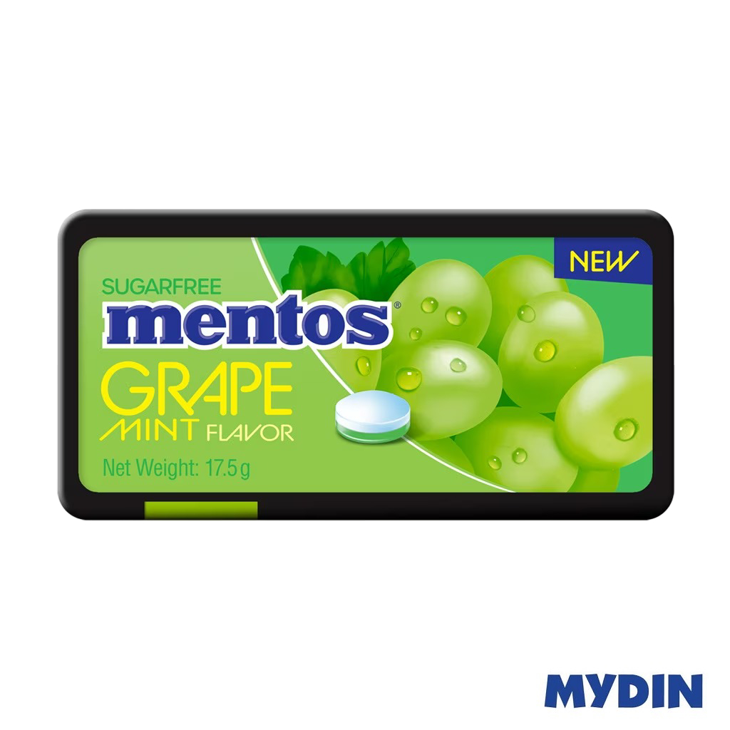 Mentos Sugarfree Frt Mint, 17.5g, Grape