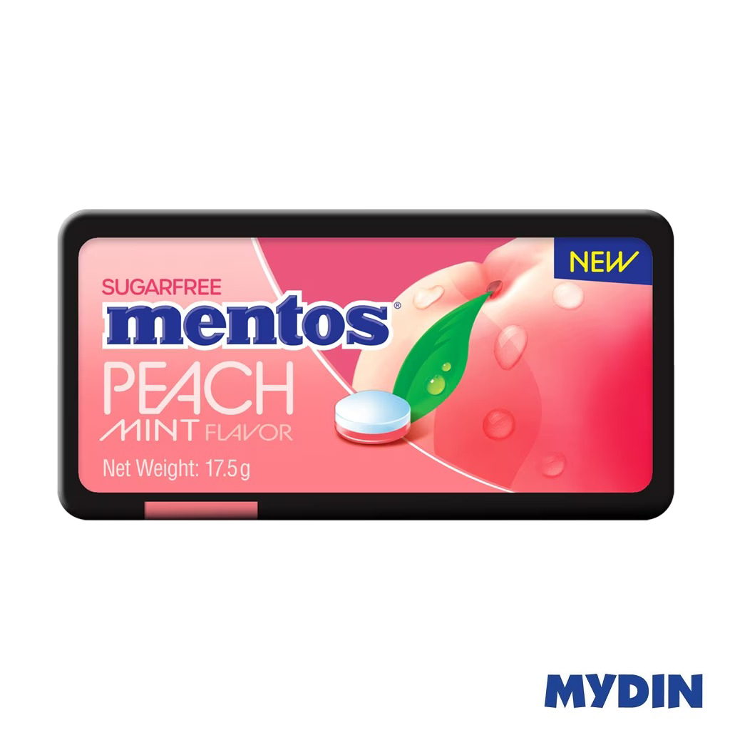 Mentos Sugarfree Frt Mint, 17.5g, Peach