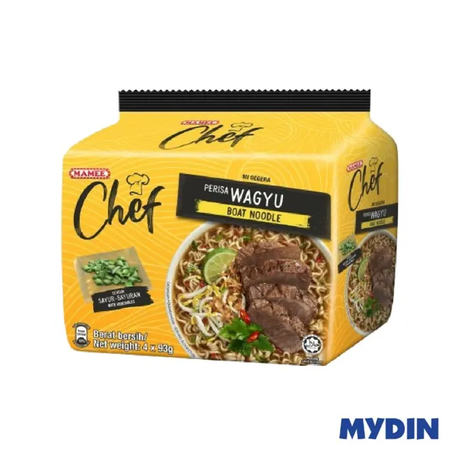 Mamee Chef Instant Ndls Wagyu Beef 4×93g