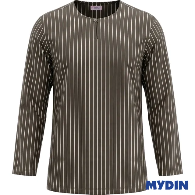 Mikhail Kurta Stripe L/s, S-2xl, Ol/grn-L