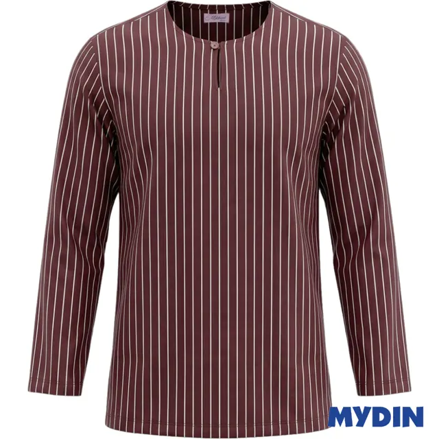 Mikhail Kurta Stripe L/s, S-2xl, Brw-Xl