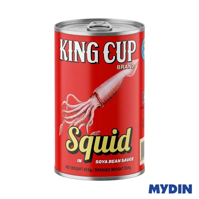 King Cup Squid In Soya Bean Sauce 425g
