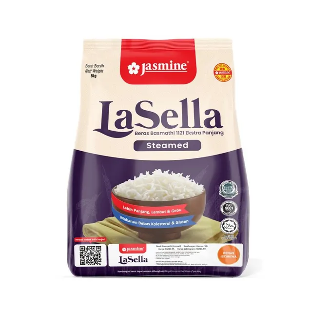 Jasmine La Sella Stmd Basmathi Rice 5kg