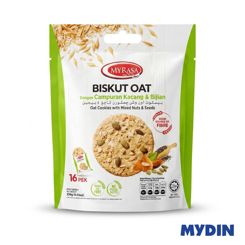 Myrasa Oat Cookies, 256g, Mix Nut&seeds