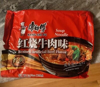 Kang Shi Fu Braised Beef Flavour Soup Noodle