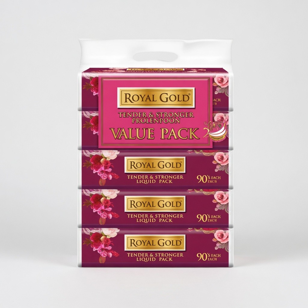 Royal Gold White Travel Pack 90's x 5/Soft Pack 120's x 4