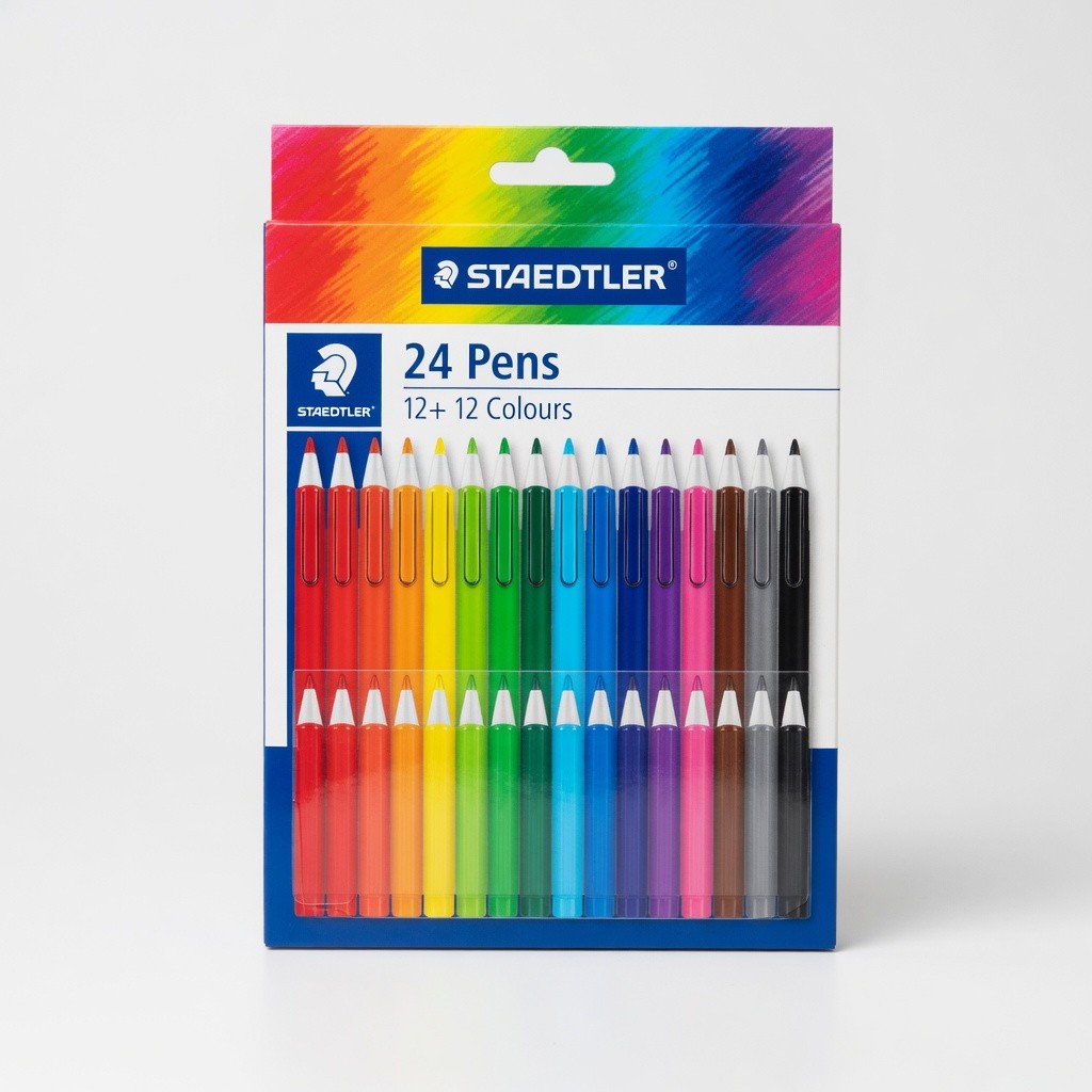 Staedtler 24 Pens 12+ 12 Colours