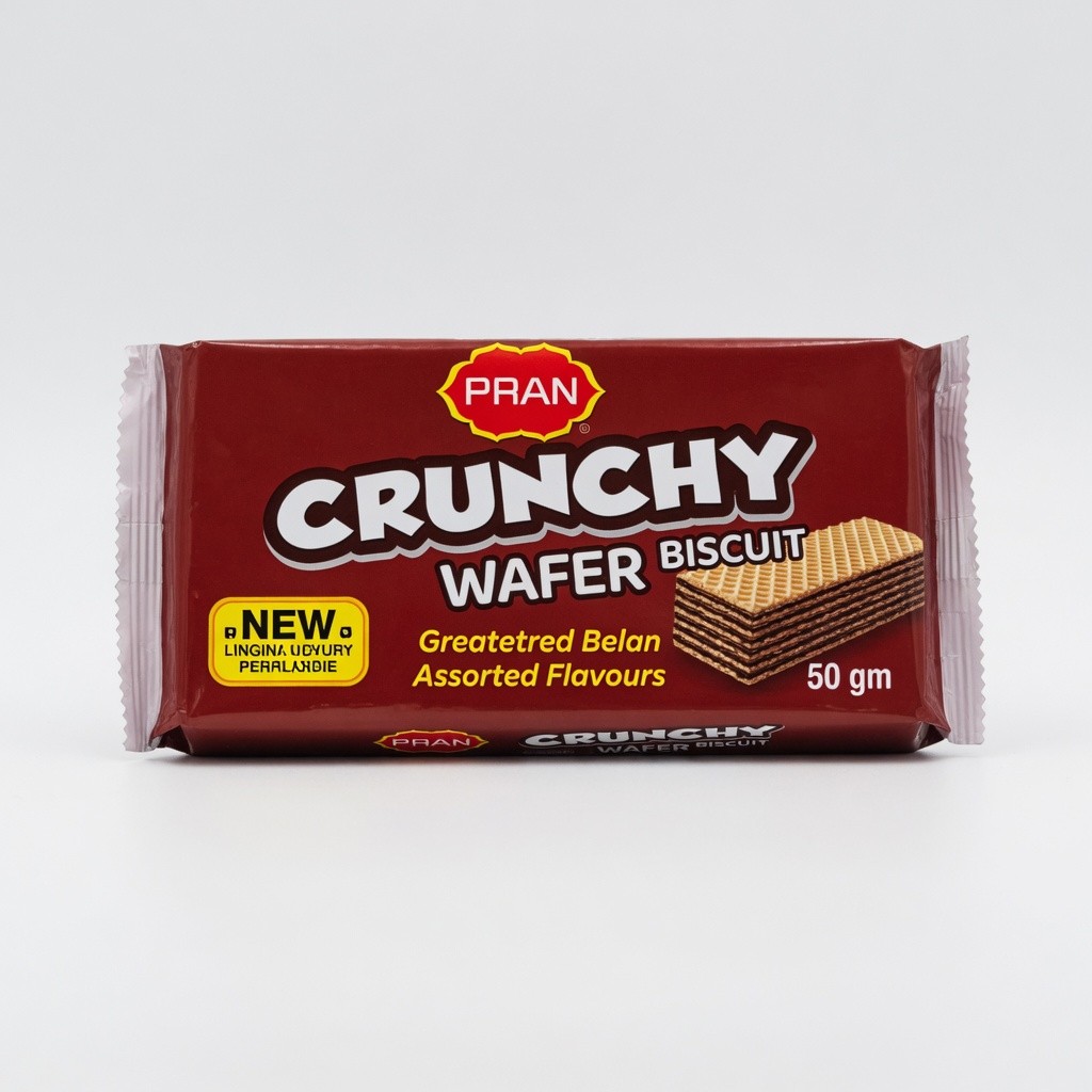 Pran Crunchy Wafer Biscuits Assorted Flavours