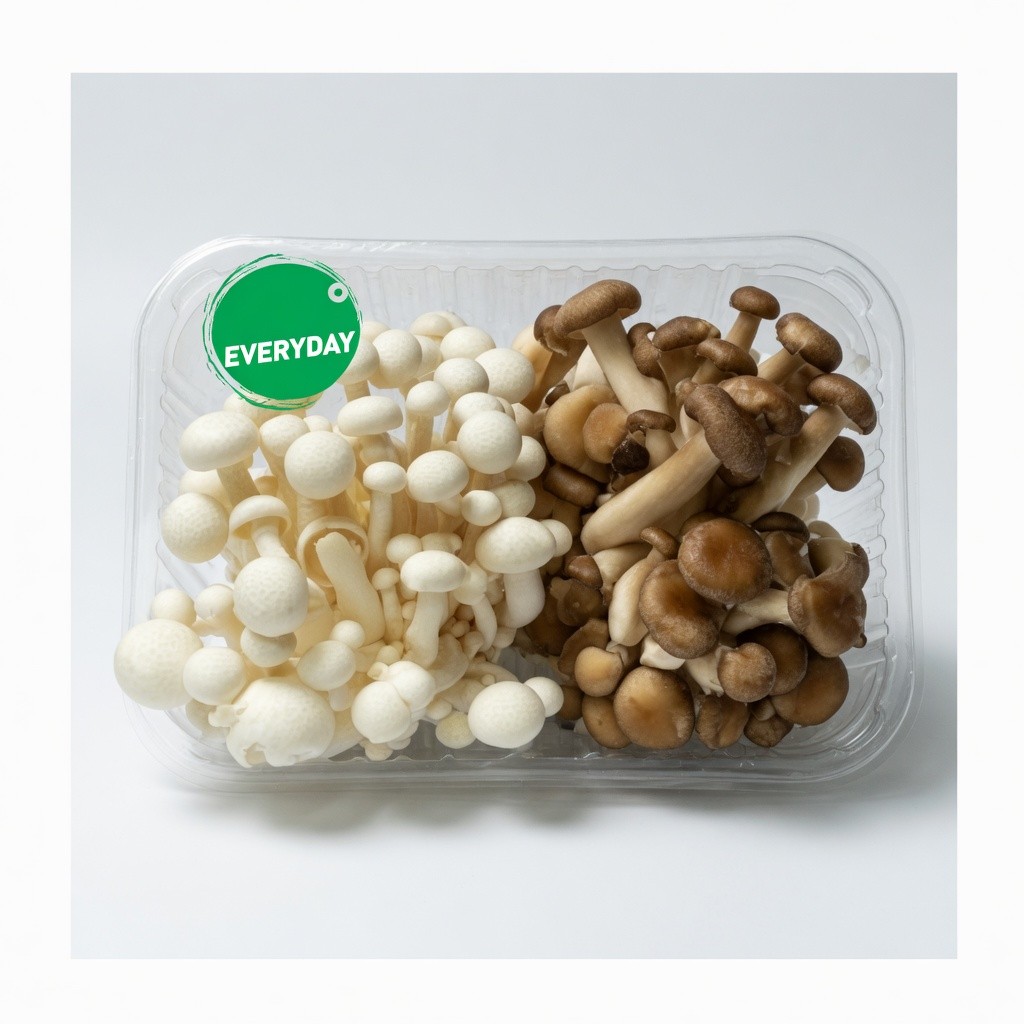 Shimeji Mushroom White/Brown