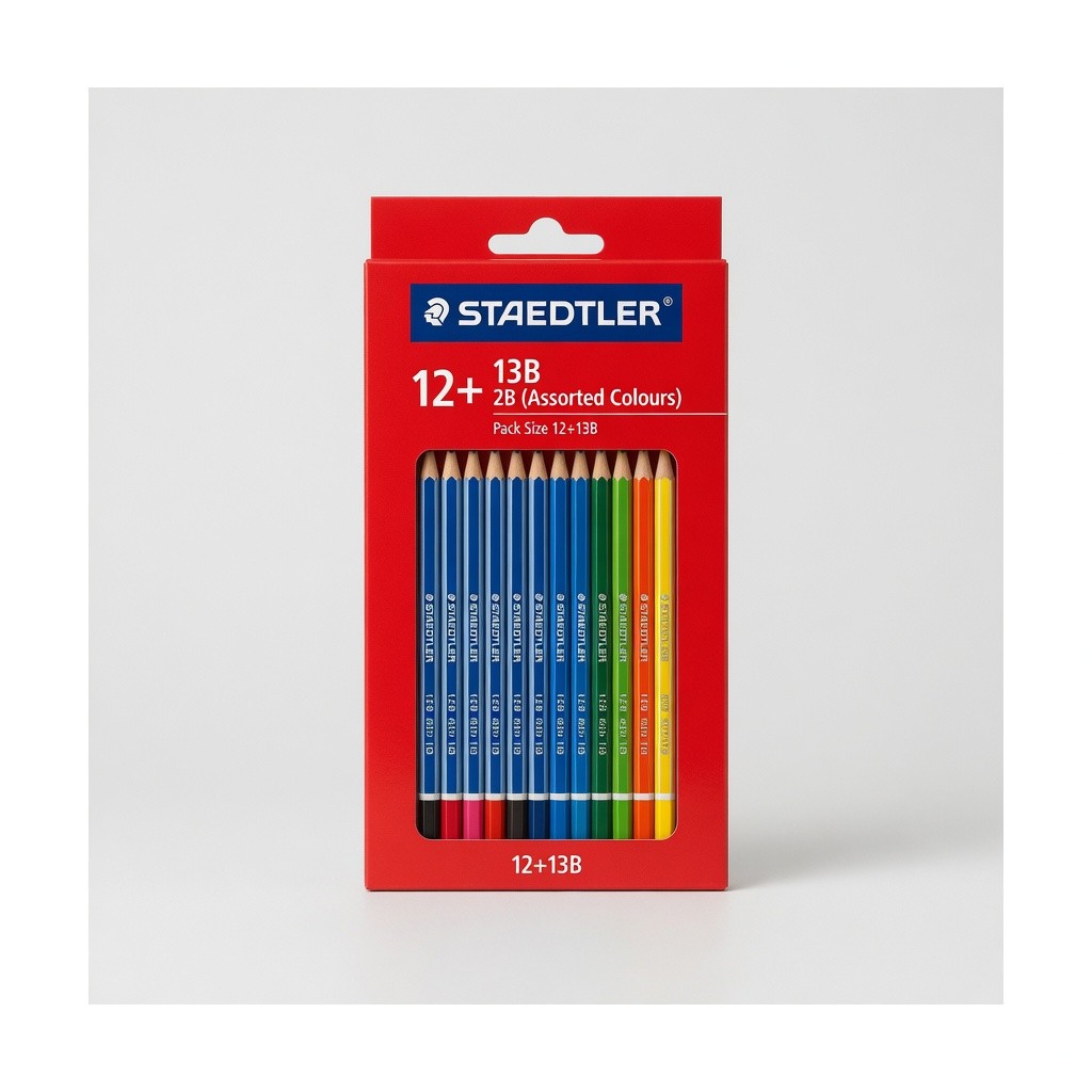Staedtler 12+ 13b 2b (Assorted Colours)