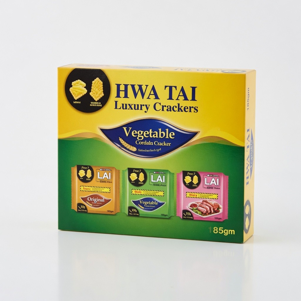 Hwa Tai Luxury Crackers Original/Vege/Cha Siew