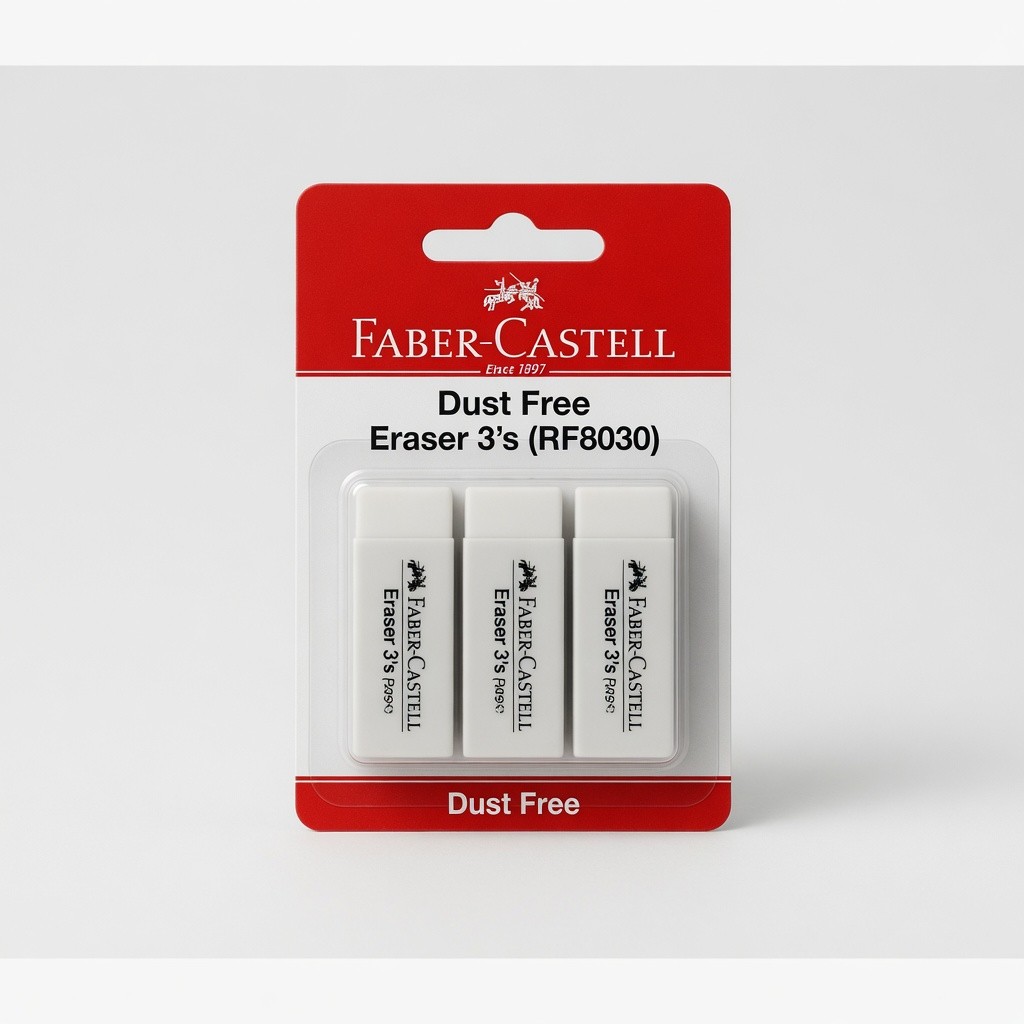 Faber Castell Dust Free Eraser 3s (187070)