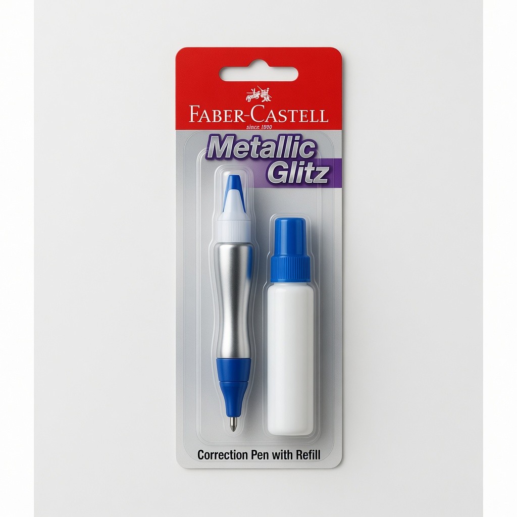 Faber-Castell Metallic Glitz Correction Pen with Refill