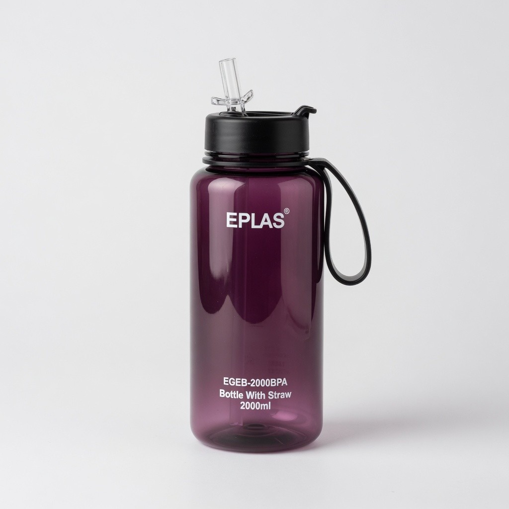 Eplas Bottle With Straw (egeb-2000bpa)