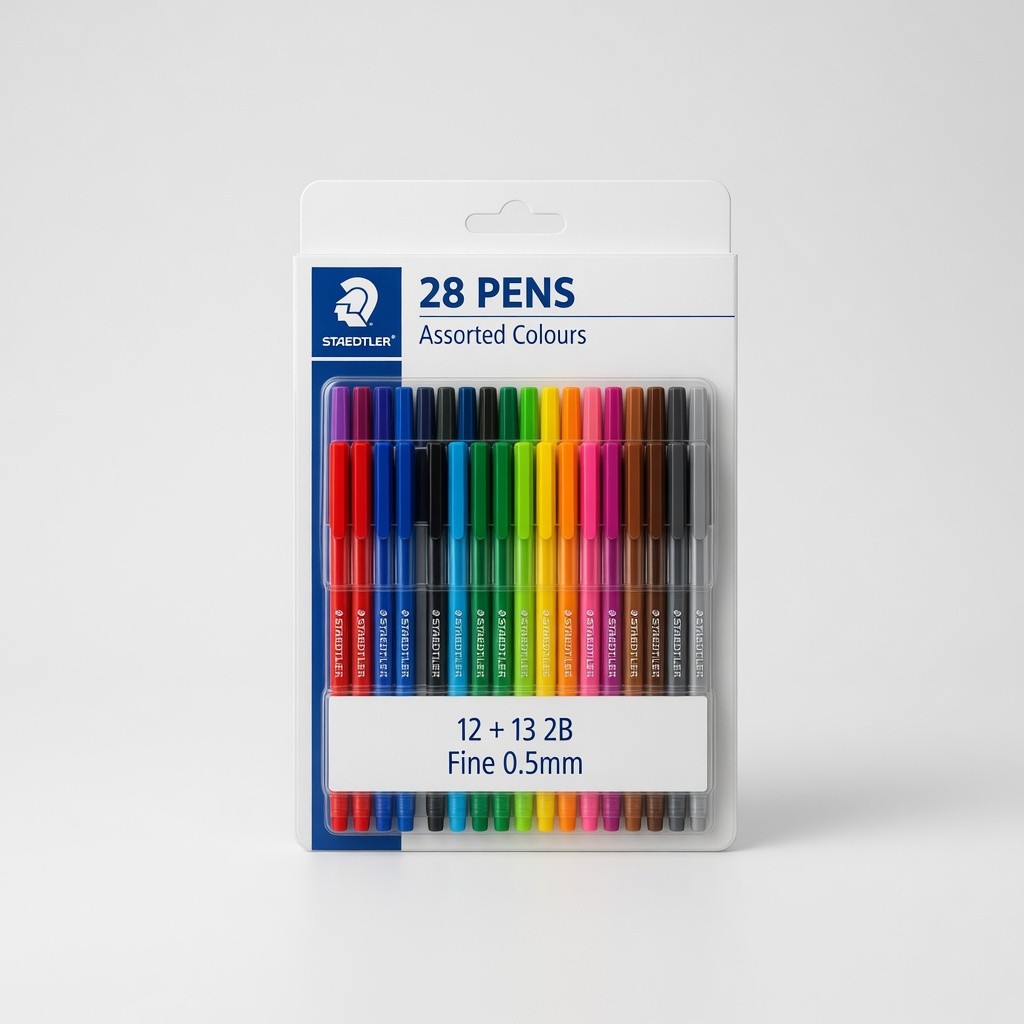 Staedtler 28 Pens 12+ 13 2b (Assorted Colours)