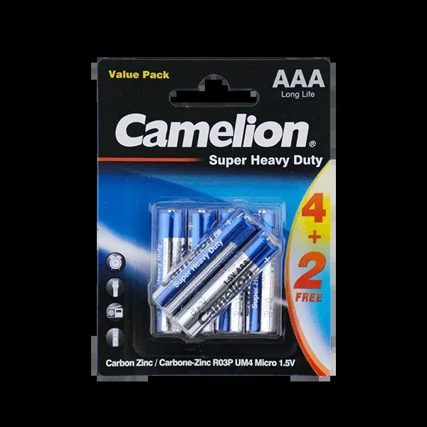 Camelion Spr Hvy Dty Batteries Aaa 6pcs