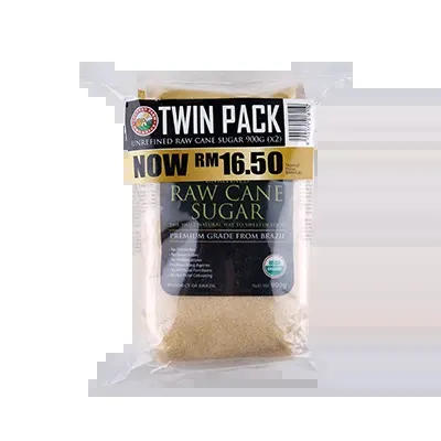 Cfo Organic Raw Cane Sugar 2×900g