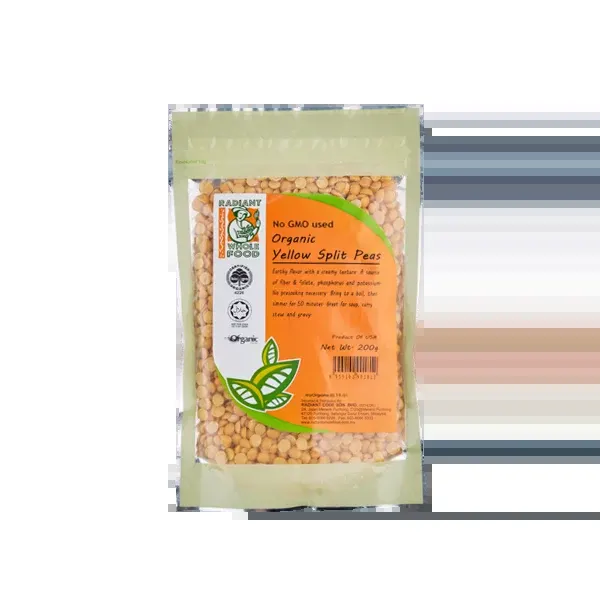 Radiant Organic Yellow Split Peas 200g