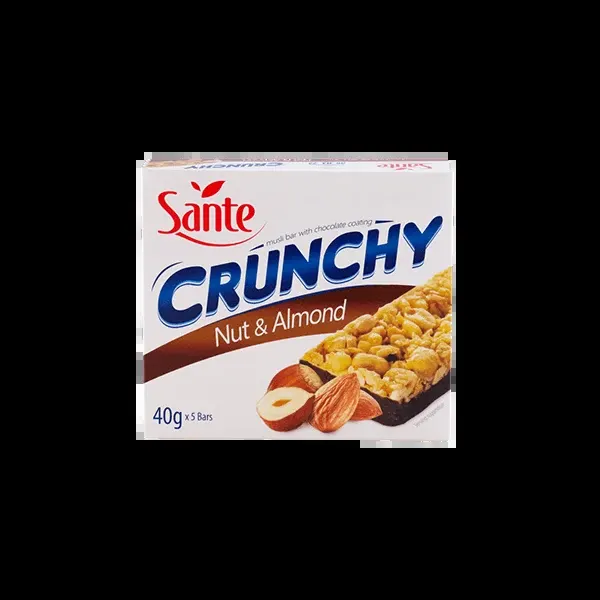 Sante Crunchy Bar Nut Almond with Chocolate Coating 5×40g