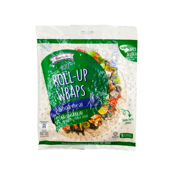 Gardenia Roll-Up Wraps Wholemeal 225g