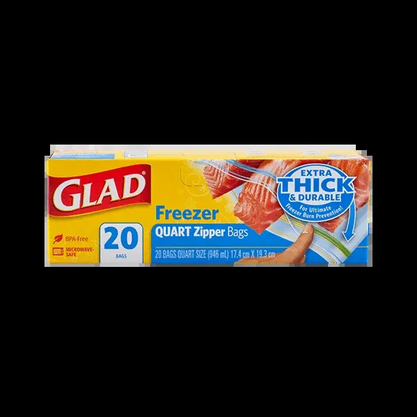 Glad Zipper Freezer Bag S 20s
