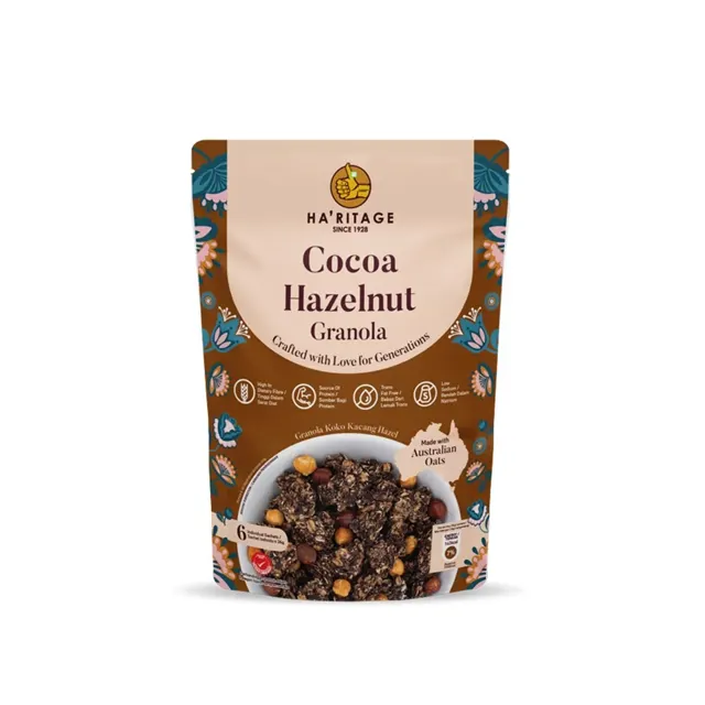 Haritage Cocoa Hazelnut Granola 216g