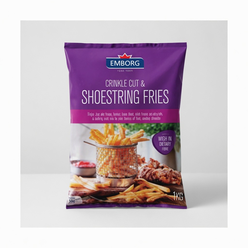 Emborg Crinkle Cut & Shoestring Fries