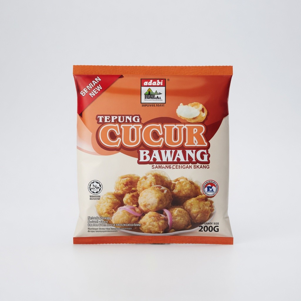 Adabi Tepung Cucur Bawang/Ikan Bilis/Lemak