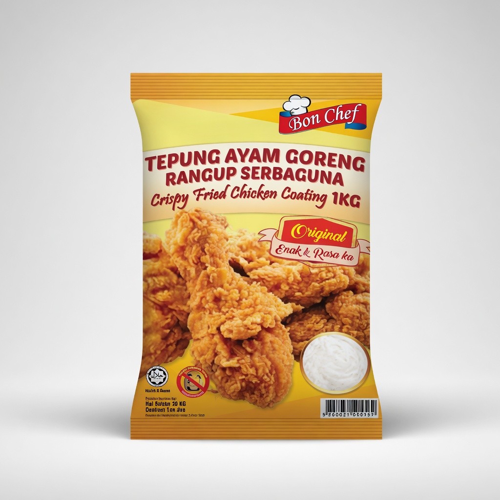 Bon Chef Tepung Goreng Pisang (Original/Hot & Spicy) 1kg