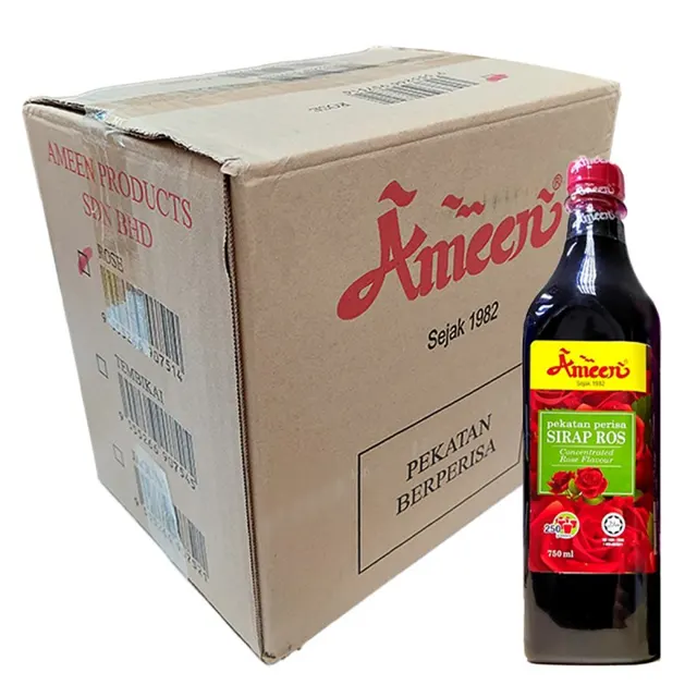 Ameen Sirap Ros 12*750ml