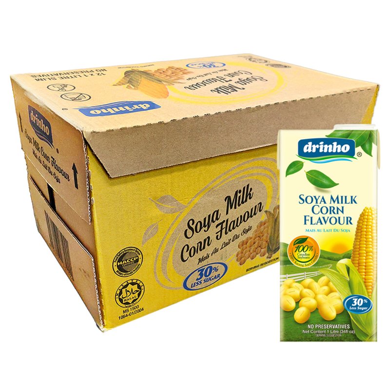 Drinho Susu Soya Perisa Jagung 12*1l
