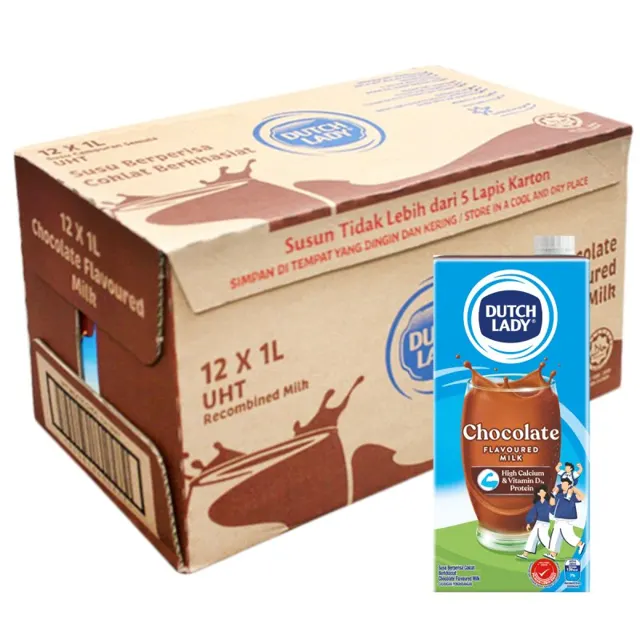 Dutch Lady Susu UHT Perisa Coklat 12*1l