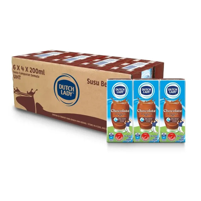 Dutch Lady UHT Susu Coklat 4*6*200ml