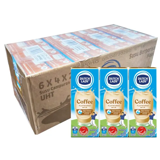 Dutch Lady UHT Susu Kopi 4*6*200ml