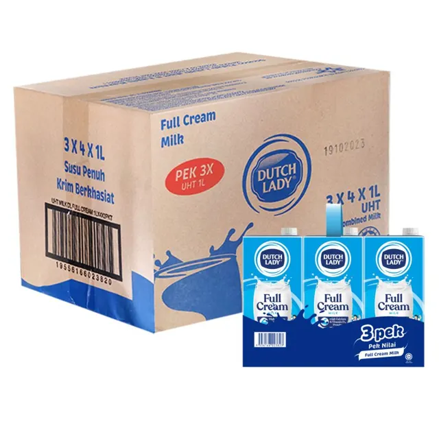 Dutch Lady UHT Susu Penuh Krim 4*3*1l