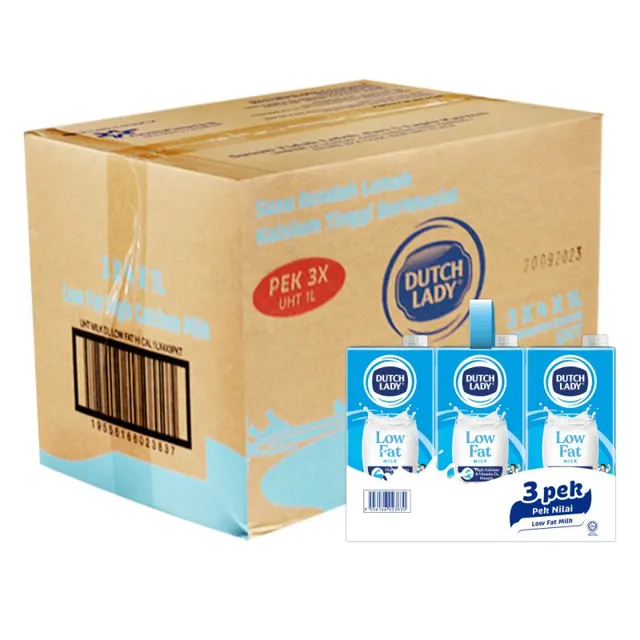 Dutch Lady UHT Susu Rendah Lemak 4*3*1l