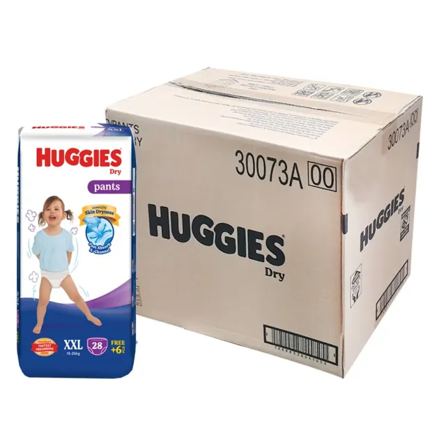 Huggies Dry Pants Xxl Lampin Bayi 4*28s