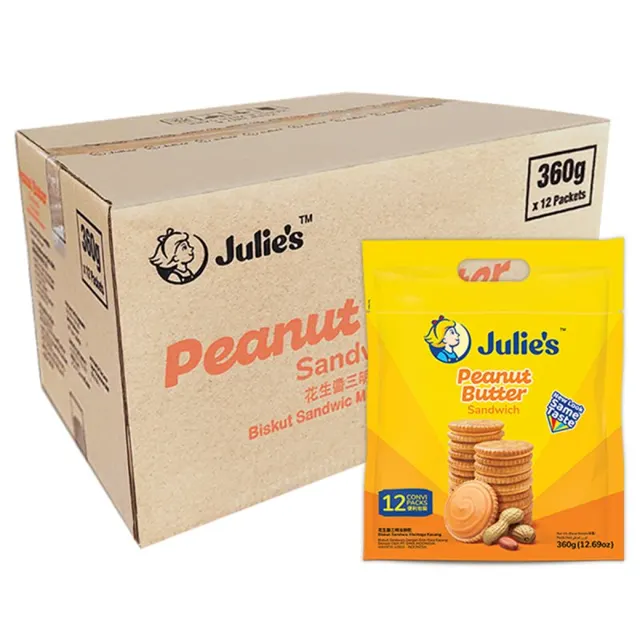 Julies Sandwic Mentega Kacang 12*360g